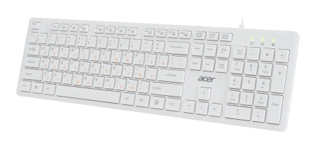 Клавиатура Acer OKW123 белый USB (ZL.KBDEE.00D)