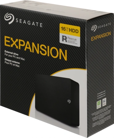 Жесткий диск Seagate USB 3.0 16Tb STKP16000400 Expansion 3.5" черный
