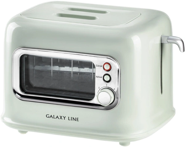 Тостер Galaxy Line GL 2914 900Вт мятный