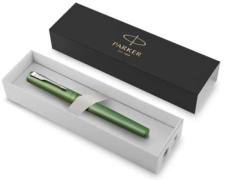 Ручка роллер Parker Vector XL (2159777) зеленый F черн. черн. подар.кор.