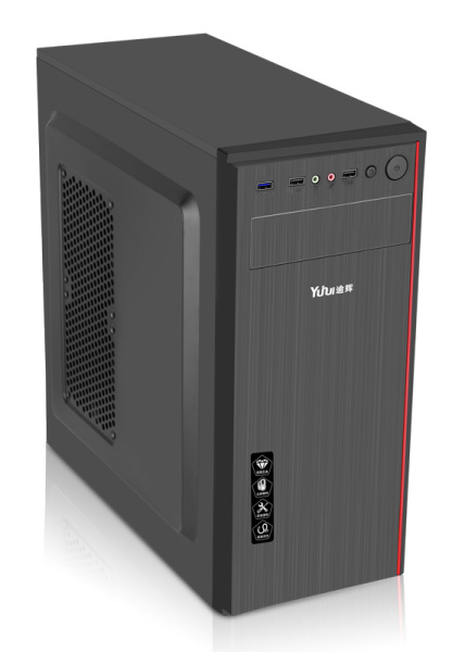 Корпус Accord JP-II черный без БП ATX 6x120mm 2xUSB2.0 1xUSB3.0 audio