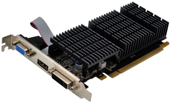 Видеокарта Afox PCI-E AF210-1024D3L5-V2 NV GF210 1Gb 64bit DDR3 520/1600 DVIx1/HDMIx1/CRTx1/HDCP Ret