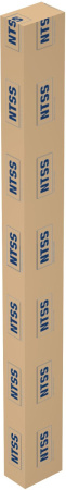 Стойка двухрамная NTSS (NTSS-2POR42U/600-1000) 42U 550ммx1000мм 600кг серый