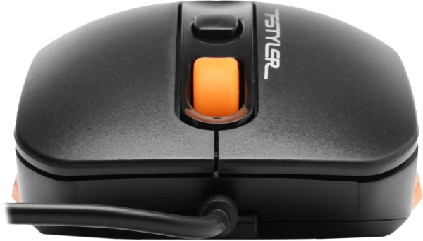 Мышь A4Tech Fstyler FM10 черный/оранжевый оптическая (1600dpi) USB (4but)