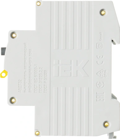 Выключатель автом. дифф. тока IEK MAD22-5-025-C-30 АВДТ 32 25A тип C 6kA 30мА A 1П+Н 230В 2мод белый (упак.:1шт)