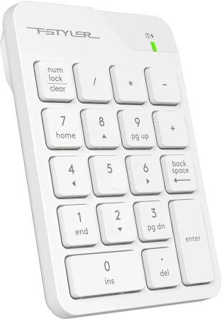 Числовой блок A4Tech FGK21C белый USB беспроводная slim для ноутбука
