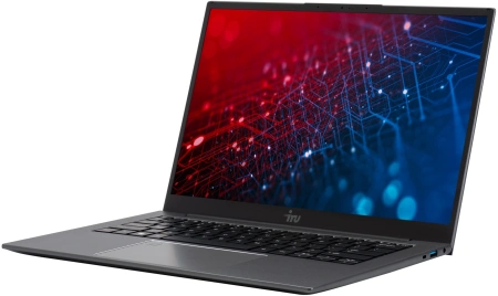 Ноутбук IRU Planio 14INP N-series N100 8Gb SSD256Gb Intel UHD Graphics 14" IPS FHD (1920x1080) Free DOS grey WiFi BT Cam 5000mAh (2023733)