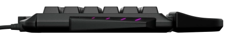 Игровой блок Оклик 703GK черный USB for gamer LED (подставка для запястий) (1533151)