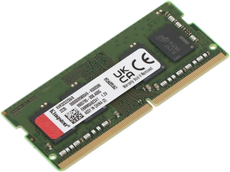 Память DDR4 8Gb 3200MHz Kingston KVR32S22S6/8 VALUERAM RTL PC4-25600 CL22 SO-DIMM 260-pin 1.2В single rank Ret
