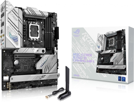 Материнская плата Asus ROG STRIX B760-A GAMING WIFI Soc-1700 Intel B760 4xDDR5 ATX AC`97 8ch(7.1) 2.