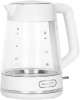 Чайник электрический Scarlett SC-EK27G104 1.7л. 2200Вт белый корпус: стекло/пластик