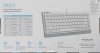 Клавиатура A4Tech Fstyler FKS11 белый/серый USB