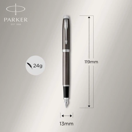 Ручка перьев. Parker IM Core F321 (CW1931650) Dark Espresso CT F сталь нержавеющая подар.кор.