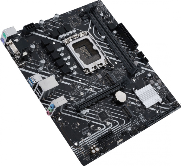 Материнская плата Asus PRIME H610M-E D4-CSM Soc-1700 Intel H610 2xDDR4 mATX AC`97 8ch(7.1) GbLAN+VGA