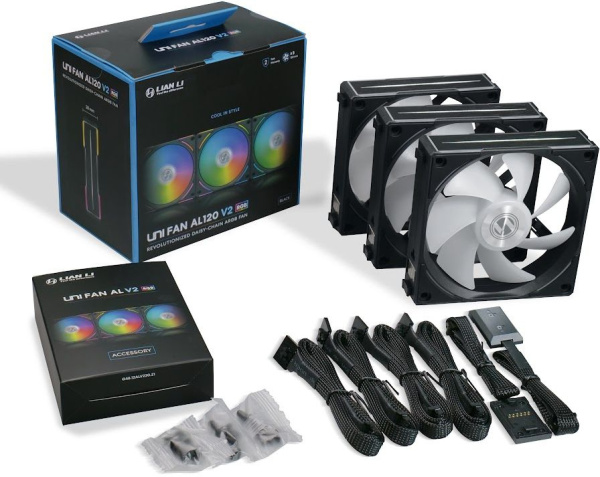 Вентилятор Lian-Li Uni Fan ALV2 120 Triple 120x120x28 7-pin 28.7dB LED Ret