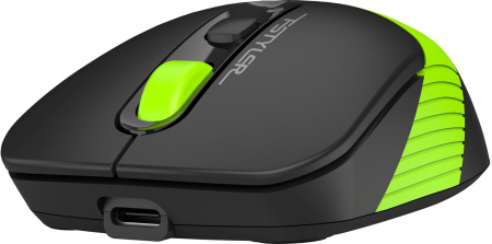 Мышь A4Tech Fstyler FG10CS Air черный/зеленый оптическая (2000dpi) silent беспроводная USB для ноутб