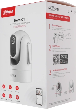 Камера видеонаблюдения IP Dahua DH-SD-H4C-0400B Wi-Fi 4-4мм цв. корп.:белый