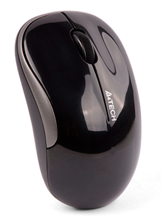 Мышь A4Tech G3-300N черный оптическая (1200dpi) беспроводная USB для ноутбука (3but)