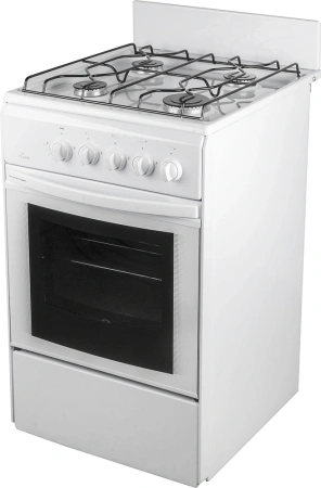 Плита Газовая Flama RG 24011 W белый реш.сталь