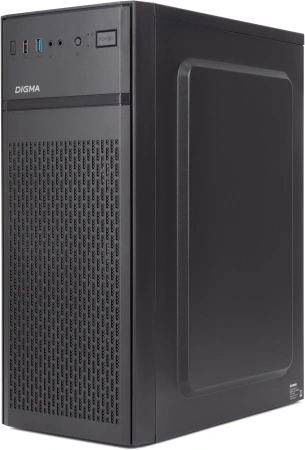 Корпус Digma DCC-MD301 черный без БП ATX 2xUSB2.0 audio