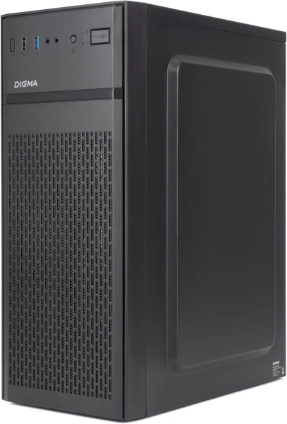 Корпус Digma DCC-MD301 черный без БП ATX 2xUSB2.0 audio
