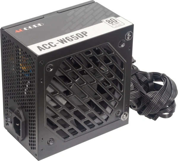 Блок питания Accord ATX 650W ACC-W650P 80 PLUS WHITE (20+4pin) 120mm fan 6xSATA RTL