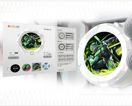 Система водяного охлаждения ID-Cooling SL360 Wh Soc-AM5/AM4/1151/1200/2066/1700 4-pin 14-30dB Al+Cu