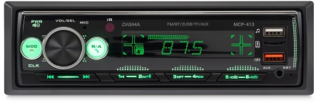 Автомагнитола Digma MCP-413 1DIN 2x45Вт 2