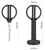 Ножницы Deli ENS051BLACK Nusign офисные 170мм ручки пластиковые титановое покрытие сталь черный