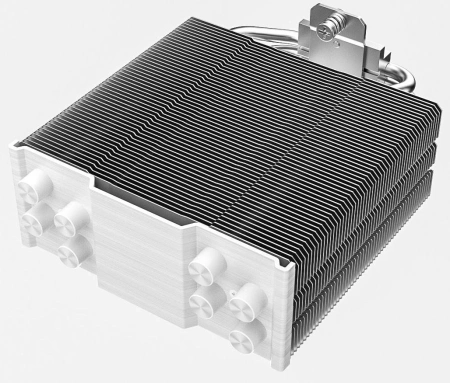 Устройство охлаждения(кулер) ID-Cooling SE-214-XT DF ARGB Soc-AM5/AM4/1200/1700/1851 белый 4-pin 31.5dB Al+Cu 180W 560gr Ret (SE-214-XT DF WHITE)