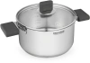Кастрюля Rondell Quadro RDS-1596 3.1л. d=20см (с крышкой) стальной