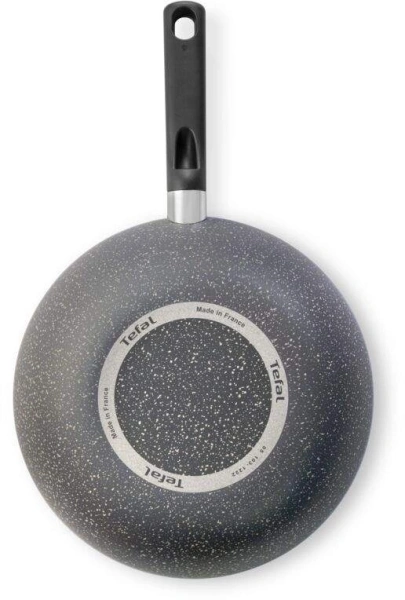 Сковорода ВОК (WOK) Tefal Natural Cook 04213628 круглая 28см покрытие: Mineralia+ non-stick ручка несъемная (без крышки) серый