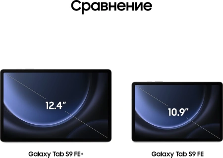 Планшет Samsung Galaxy Tab S9 FE+ BSM-X610 1380 8C/12Gb/256Gb 12.4" TFT 2560x1600/And13/графит/BT/GP