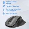 Мышь Оклик 504MW черный оптическая (1600dpi) беспроводная USB