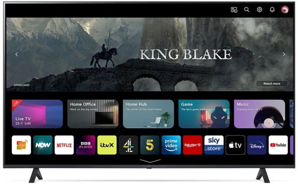 Телевизор LED LG 55" 55UR78006LK.ARUG черный 4K Ultra HD 50Hz DVB-T DVB-T2 DVB-C DVB-S DVB-S2 USB WiFi Smart TV