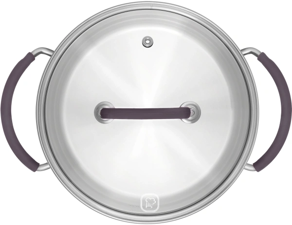 Кастрюля Rondell Akzent RDS-1389 5.1л. d=24см (с крышкой) стальной
