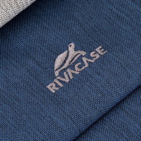 Рюкзак для ноутбука 17.3" Riva 7567 серый/темно-синий полиэстер