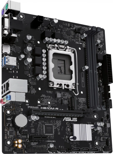 Материнская плата Asus PRIME H610M-R-SI Soc-1700 Intel H610 2xDDR5 mATX AC`97 8ch(7.1) GbLAN+VGA+HDM