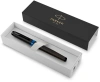 Ручка перьев. Parker IM Vibrant Rings F315 (2172858) Marine Blue PVD F сталь нержавеющая подар.кор.