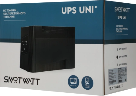 Источник бесперебойного питания Smartwatt UNI 1500 900Вт 1500ВА черный