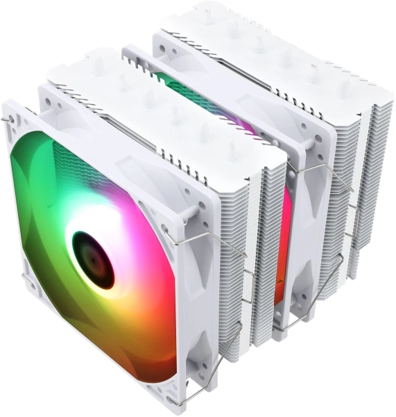 Устройство охлаждения(кулер) Thermalright Peerless Assassin 120 SE ARGB Soc-AM5/AM4/1200/1700/1851 белый 4-pin 25.6dB Al+Cu 730gr Ret (PA120-SE-WH-ARGB)