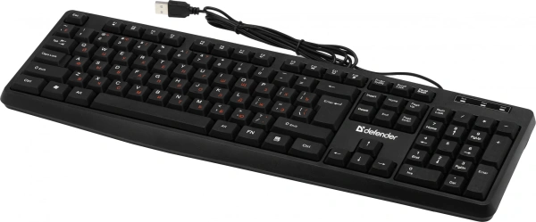 Клавиатура Defender Concept HB-164 черный USB Multimedia (45164)