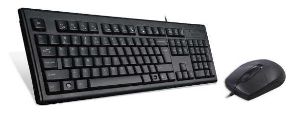 Клавиатура + мышь A4Tech KRS-8372 клав:черный мышь:черный USB