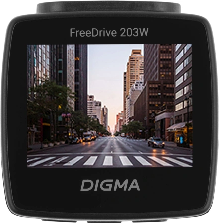 Видеорегистратор Digma FreeDrive 203W черный 2Mpix 1080x1920 1080p 120гр. MSTAR 8336
