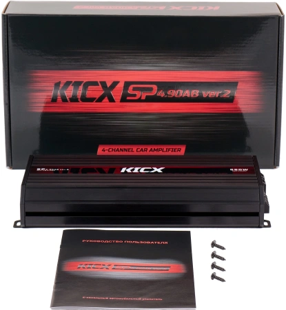 Усилитель автомобильный Kicx SP 4.90AB ver.2 четырехканальный