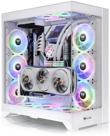 Корпус Thermaltake CTE E600MX Hydrangea Blue белый без БП E-ATX 11x120mm 4x140mm 2xUSB3.0 audio bott
