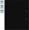 Папка на 2-х кольцах Buro -ECB0420/2RBLACK A4 пластик 0.5мм черный