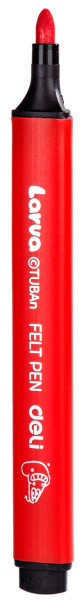 Фломастеры Deli EC153-12 Larva Вентилируемый 12цв. коробка с европодвесом