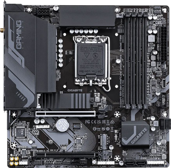Материнская плата Gigabyte B760M GAMING X AX Soc-1700 Intel B760 4xDDR5 mATX AC`97 8ch(7.1) 2.5Gg RA