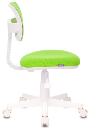Кресло детское Бюрократ CH-W299 салатовый TW-03A TW-18 сетка/ткань крестов. пластик пластик белый